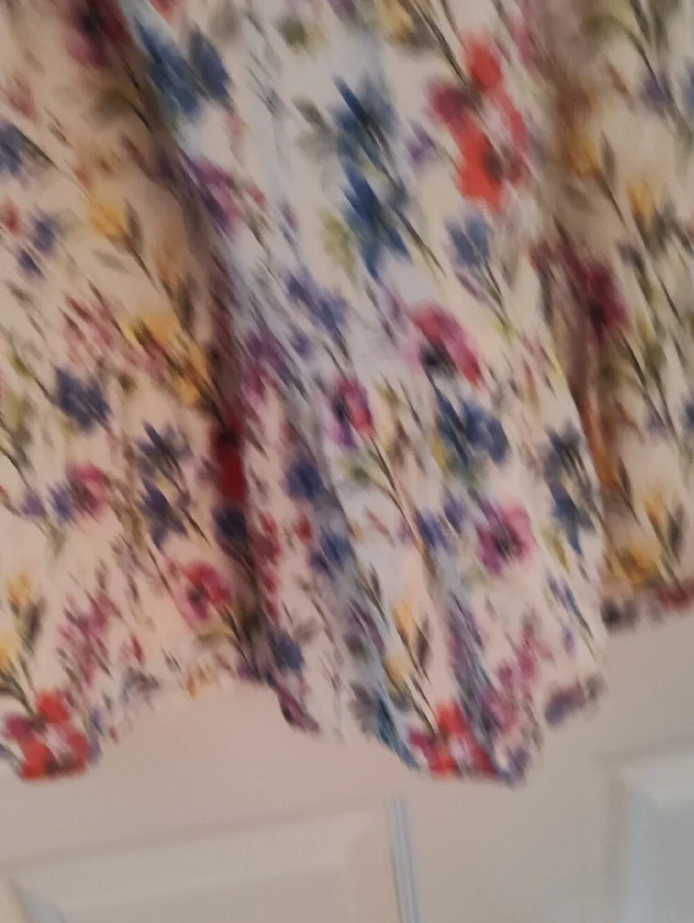 GAP Girls White Floral Smocked Sundress with Ruffle Hem